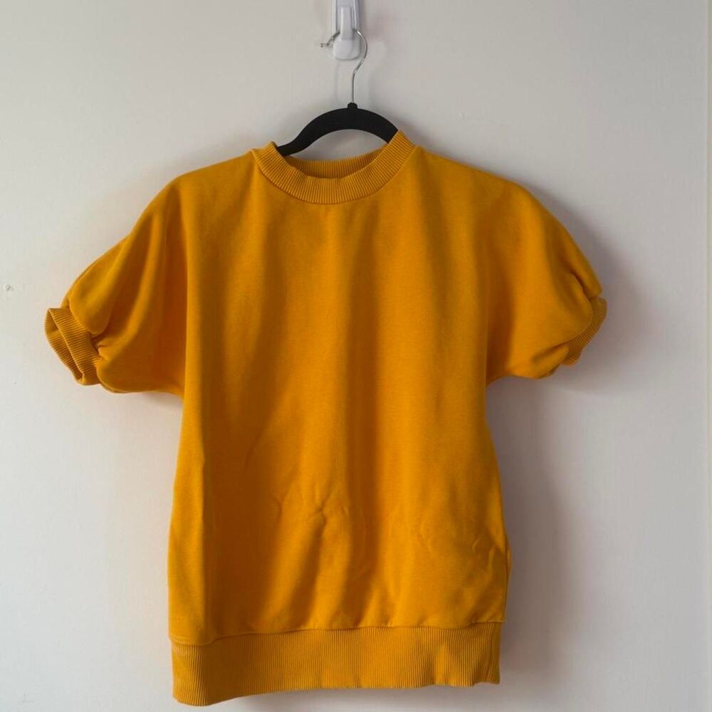 COS Women's Yellow and Orange Sweatshirt